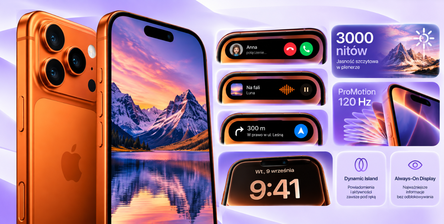 iPhone 17 Pro Max – Super Retina XDR 6,9 cala
